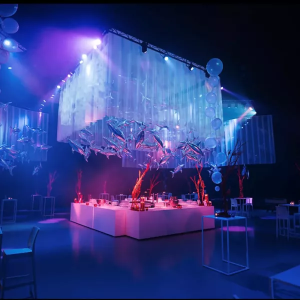 Binnenaanzicht van de evenementenruimte Event Lounge